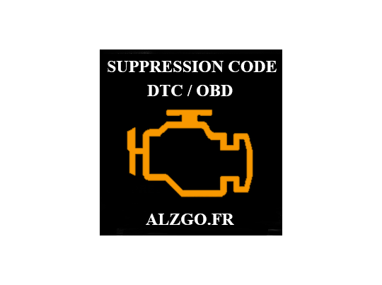 SUPPRESSION CODE DTC / OBD ALFA ROMEO