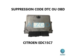 FORFAIT SUPPRESSION CODE DTC OU OBD CITROEN EDC15C7