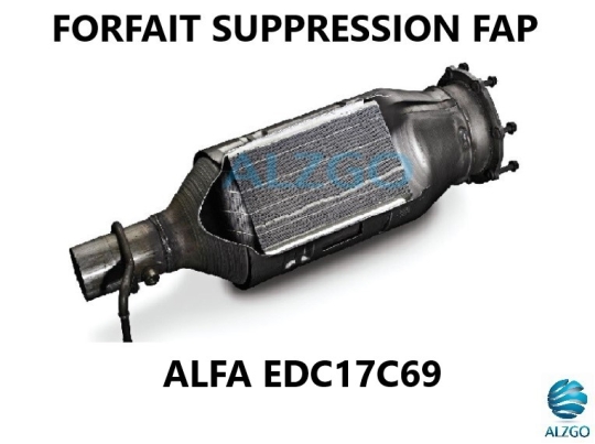 FORFAIT SUPPRESSION FAP ALFA EDC17C69