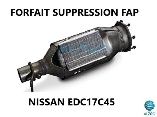 FORFAIT SUPPRESSION FAP NISSAN EDC17C45