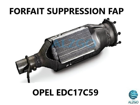 FORFAIT SUPPRESSION FAP OPEL EDC17C59