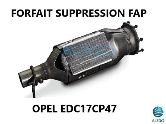 FORFAIT SUPPRESSION FAP OPEL EDC17CP47