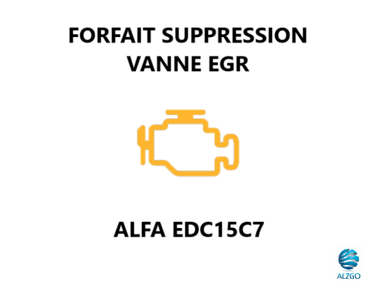 FORFAIT SUPPRESSION VANNE EGR ALFA EDC15C7