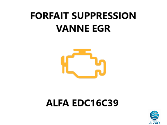 FORFAIT SUPPRESSION VANNE EGR ALFA EDC16C39
