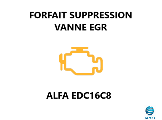 FORFAIT SUPPRESSION VANNE EGR ALFA EDC16C8