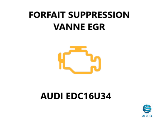 FORFAIT SUPPRESSION VANNE EGR AUDI EDC16U34