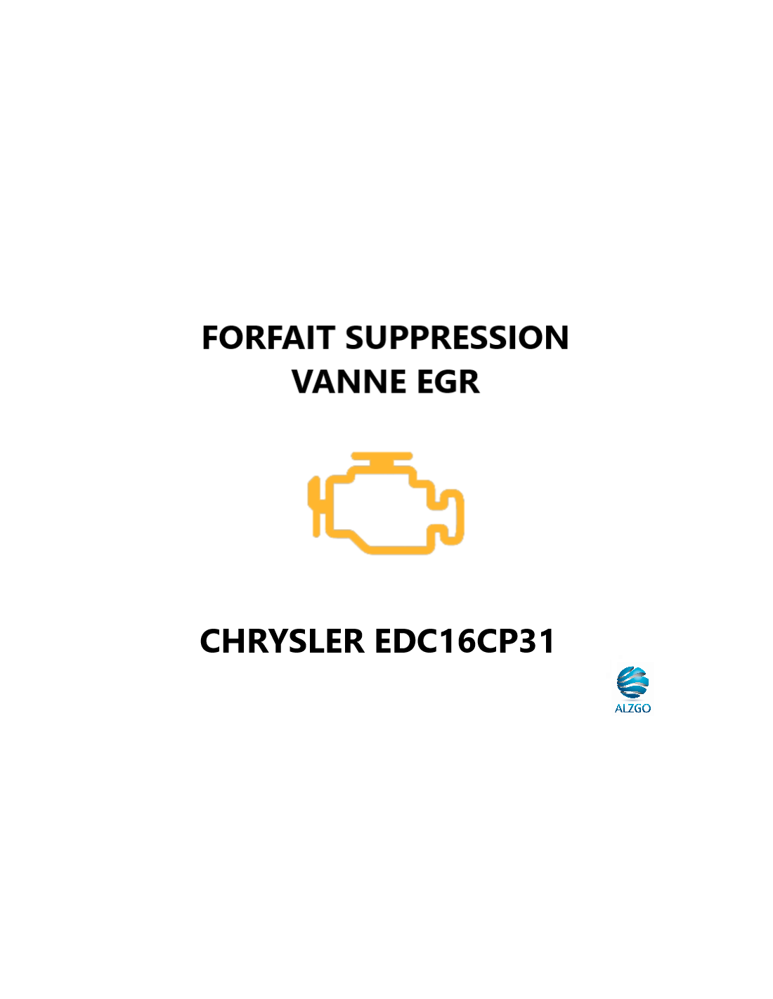 FORFAIT SUPPRESSION VANNE EGR CHRYSLER EDC16CP31