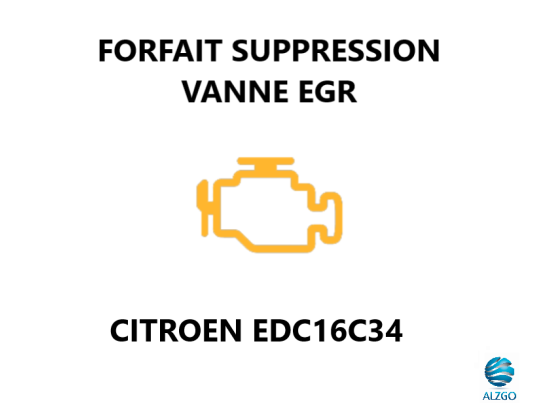 FORFAIT SUPPRESSION VANNE EGR CITROEN EDC16C34