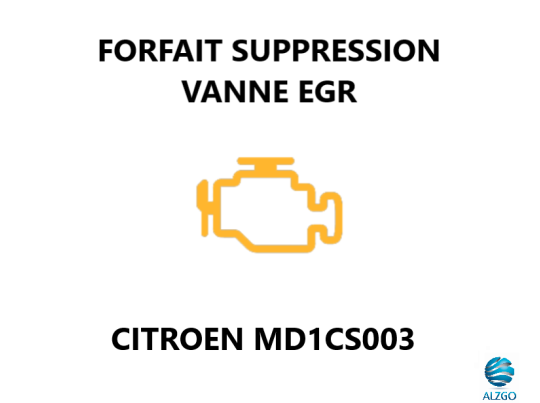 FORFAIT SUPPRESSION VANNE EGR CITROEN MD1CS003