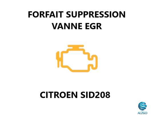 FORFAIT SUPPRESSION VANNE EGR CITROEN SID 208