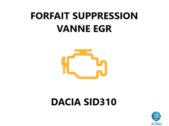 FORFAIT SUPPRESSION VANNE EGR DACIA SID 310