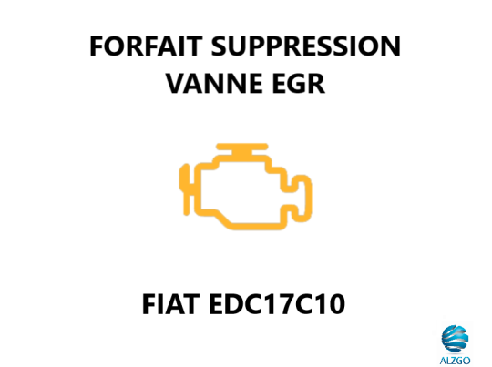 FORFAIT SUPPRESSION VANNE EGR FIAT EDC17C10