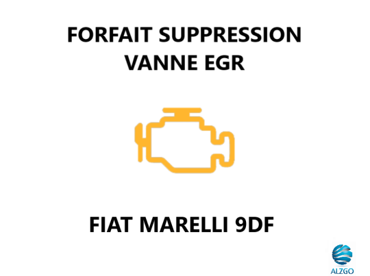 FORFAIT SUPPRESSION VANNE EGR FIAT MARELLI 9DF