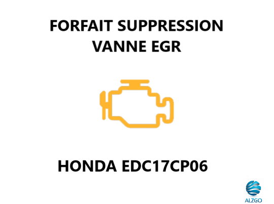 FORFAIT SUPPRESSION VANNE EGR HONDA EDC17CP06