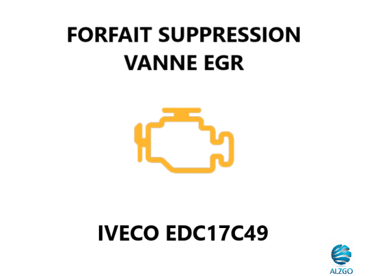 FORFAIT SUPPRESSION VANNE EGR IVECO EDC17C49