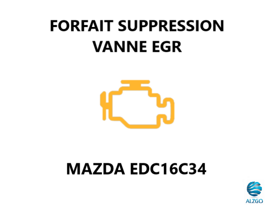 FORFAIT SUPPRESSION VANNE EGR MAZDA EDC16C34