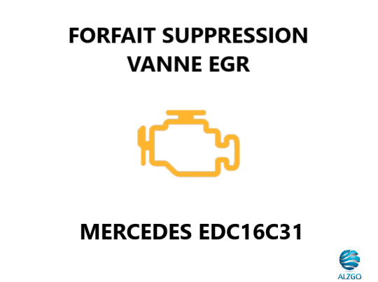 FORFAIT SUPPRESSION VANNE EGR MERCEDES EDC16C31