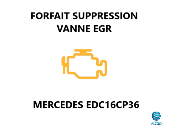 FORFAIT SUPPRESSION VANNE EGR MERCEDES EDC16CP36
