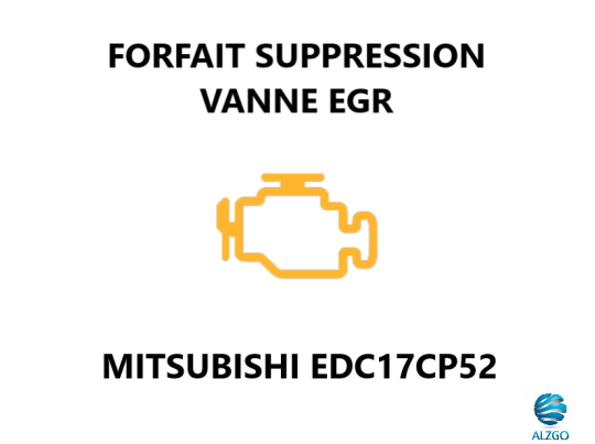 FORFAIT SUPPRESSION VANNE EGR MITSUBISHI EDC17CP52