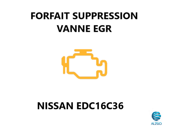 FORFAIT SUPPRESSION VANNE EGR NISSAN EDC16C36