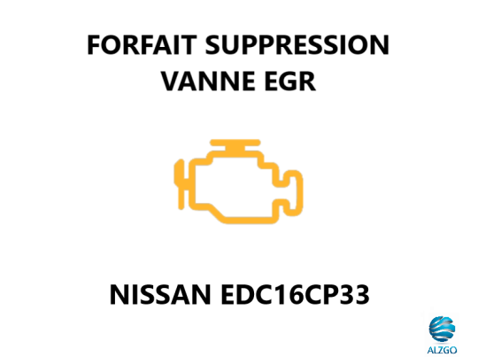 FORFAIT SUPPRESSION VANNE EGR NISSAN EDC16CP33