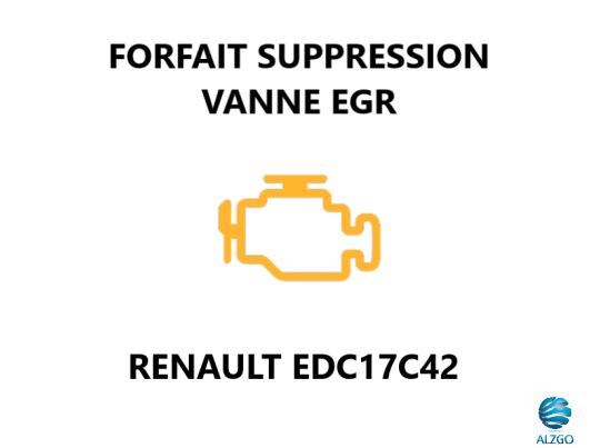 FORFAIT SUPPRESSION VANNE EGR RENAULT EDC17C42