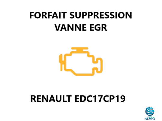 FORFAIT SUPPRESSION VANNE EGR RENAULT EDC17CP19