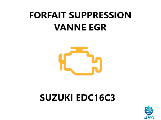 FORFAIT SUPPRESSION VANNE EGR SUZUKI EDC16C3