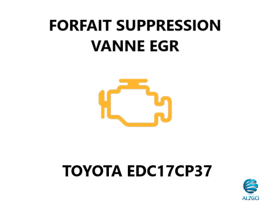 FORFAIT SUPPRESSION VANNE EGR TOYOTA EDC17CP37