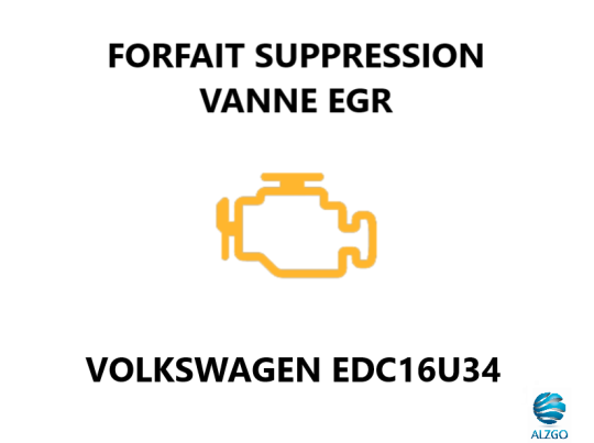 FORFAIT SUPPRESSION VANNE EGR VOLKSWAGEN EDC16U34
