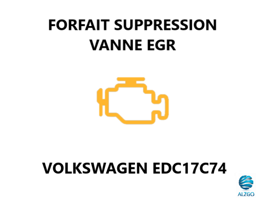 FORFAIT SUPPRESSION VANNE EGR VOLKSWAGEN EDC17C74