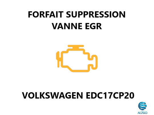 FORFAIT SUPPRESSION VANNE EGR VOLKSWAGEN EDC17CP20