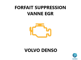 FORFAIT SUPPRESSION VANNE EGR VOLVO DENSO