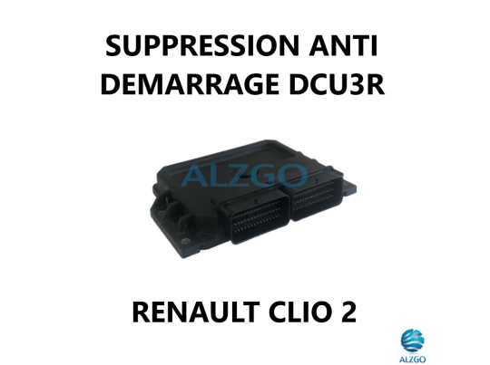 SUPPRESSION ANTI DEMARRAGE DCU3R RENAULT CLIO 2