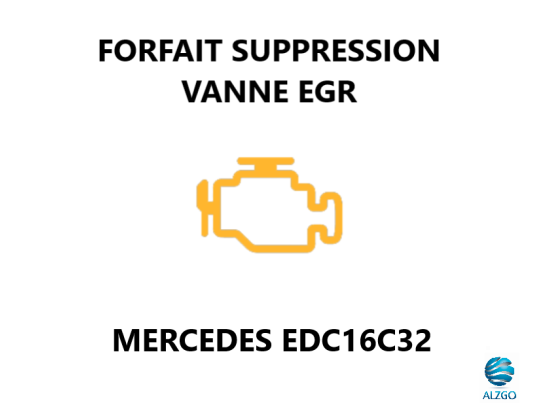 FORFAIT SUPPRESSION VANNE EGR MERCEDES EDC16C32