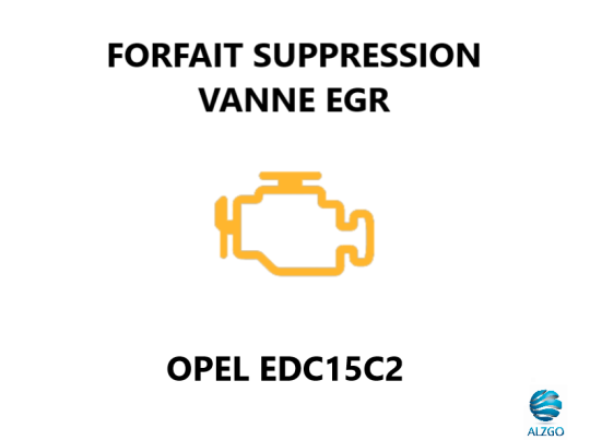 FORFAIT SUPPRESSION VANNE EGR OPEL EDC15C2