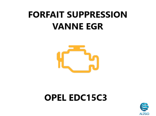 FORFAIT SUPPRESSION VANNE EGR OPEL EDC15C3