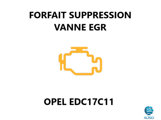 FORFAIT SUPPRESSION VANNE EGR OPEL EDC17C11