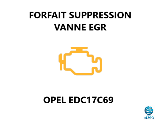 FORFAIT SUPPRESSION VANNE EGR OPEL EDC17C69