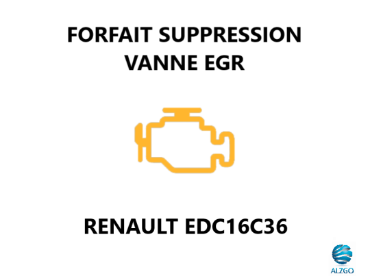 FORFAIT SUPPRESSION VANNE EGR RENAULT EDC16C36