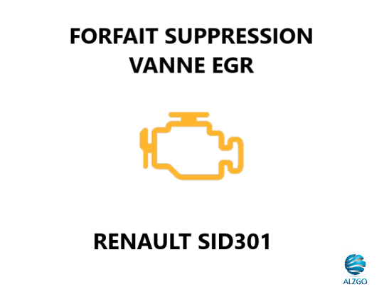 FORFAIT SUPPRESSION VANNE EGR RENAULT SID 301