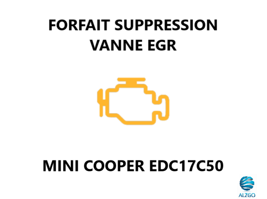 FORFAIT SUPPRESSION VANNE EGR MINI COOPER EDC17C50
