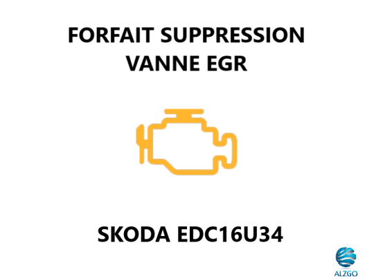 FORFAIT SUPPRESSION VANNE EGR SKODA EDC16U34