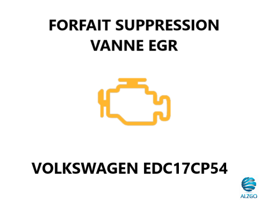 FORFAIT SUPPRESSION VANNE EGR VOLKSWAGEN EDC17CP54