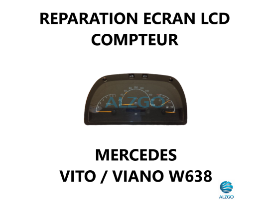 REPARATION ECRAN LCD COMPTEUR MERCEDES VITO / VIANO W638