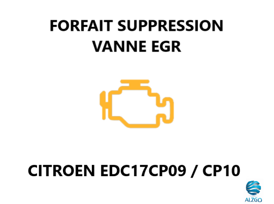 FORFAIT SUPPRESSION VANNE EGR CITROEN EDC17CP09 / CP10