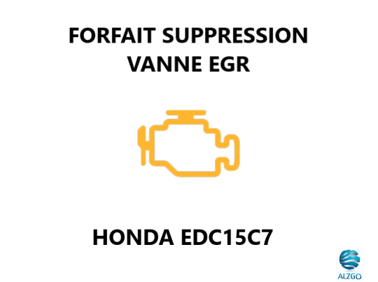 FORFAIT SUPPRESSION VANNE EGR HONDA EDC15C7