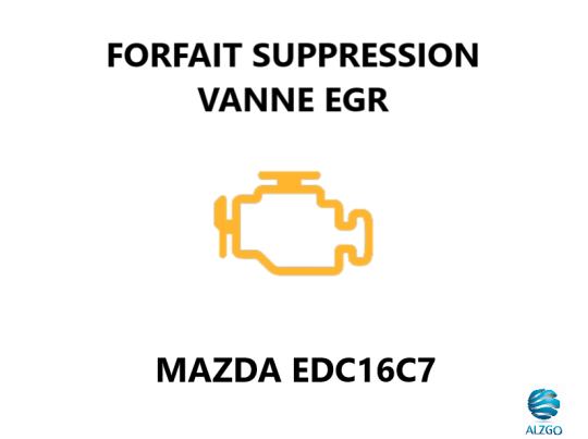 FORFAIT SUPPRESSION VANNE EGR MAZDA EDC16C7