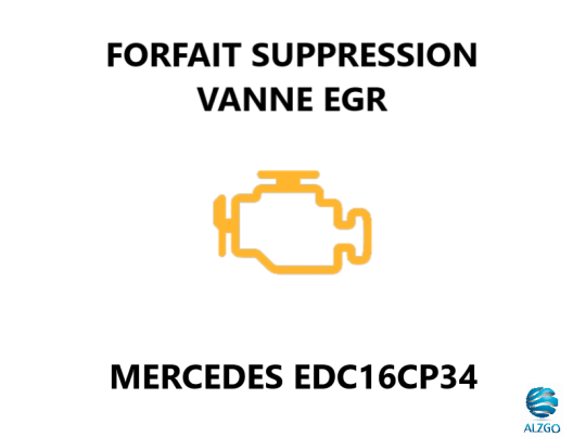 FORFAIT SUPPRESSION VANNE EGR MERCEDES EDC16CP34