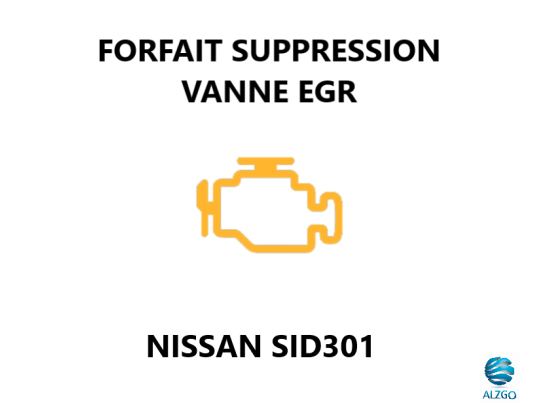 FORFAIT SUPPRESSION VANNE EGR NISSAN SID 301